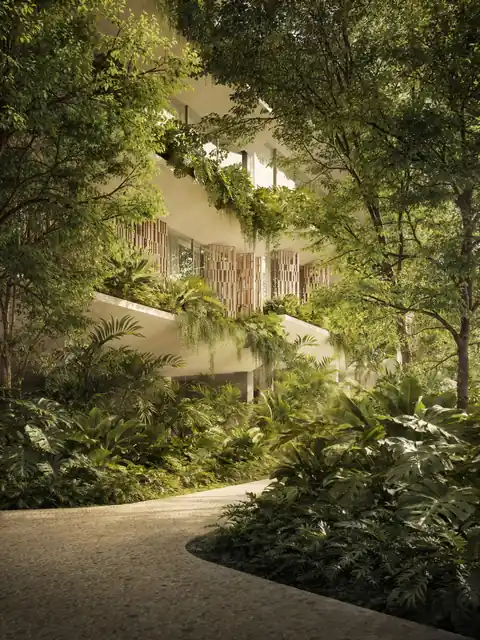 Varandas com vegetação e caminho de jardim, Três Figueiras, Porto Alegre